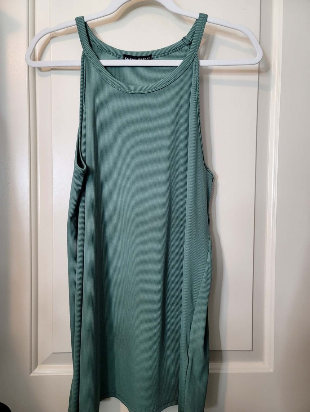 Ribbed Tank Sage Green Womens XL